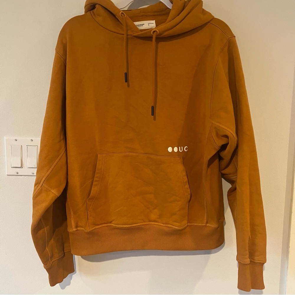 Universal Colours Cycling Hoodie Unisex Burnt Orange Hoodie Size 3 Jacket